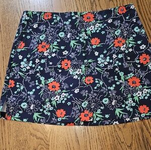 Lady Hagen size 10 skort. Navy blue with flowers